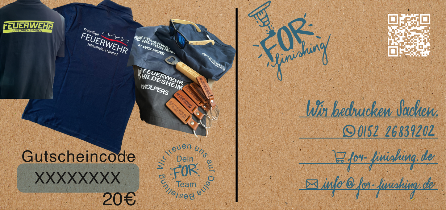 FOR Finishing - Gutschein