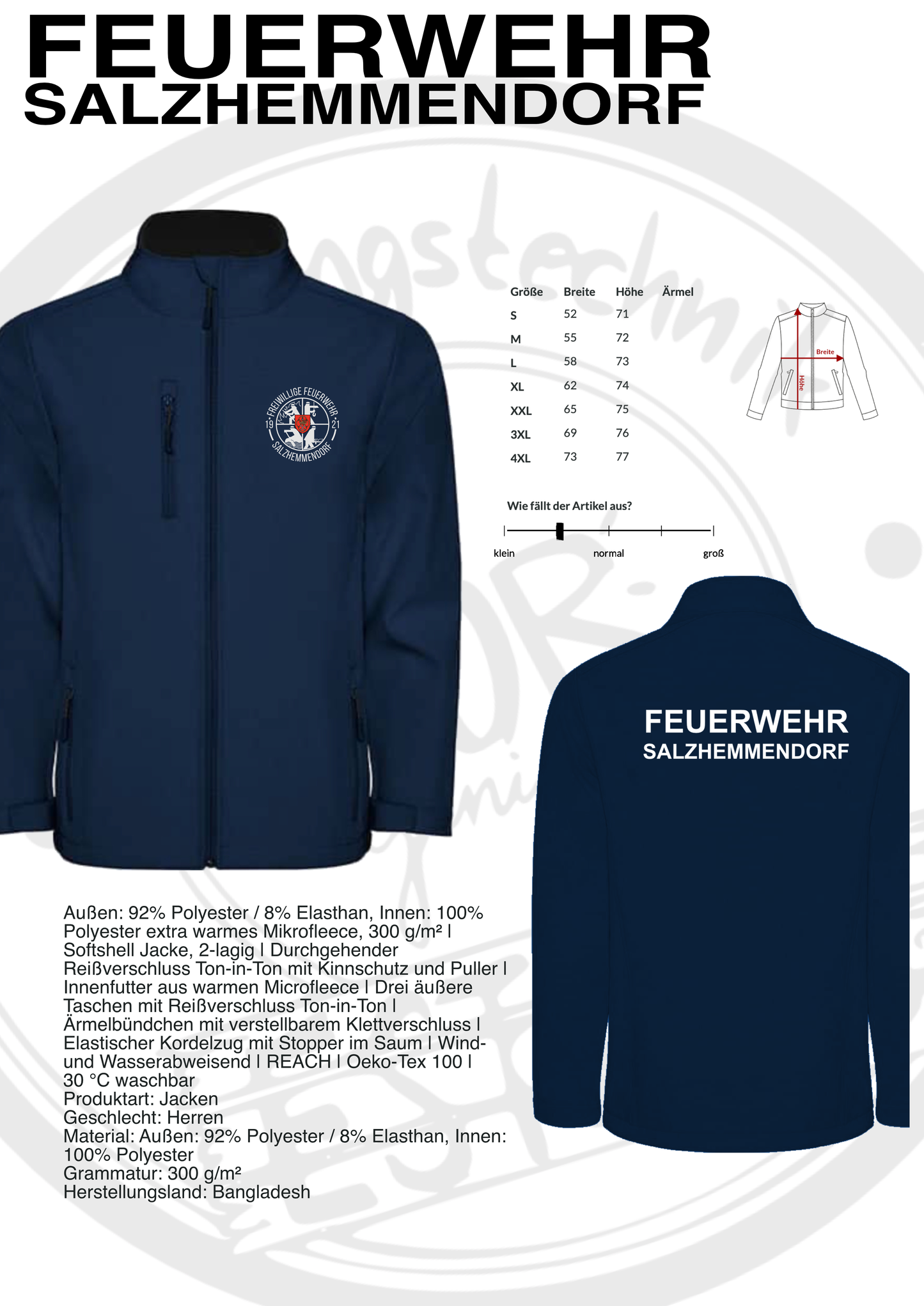 Softshelljacke Feuerwehr Salzhemmendorf