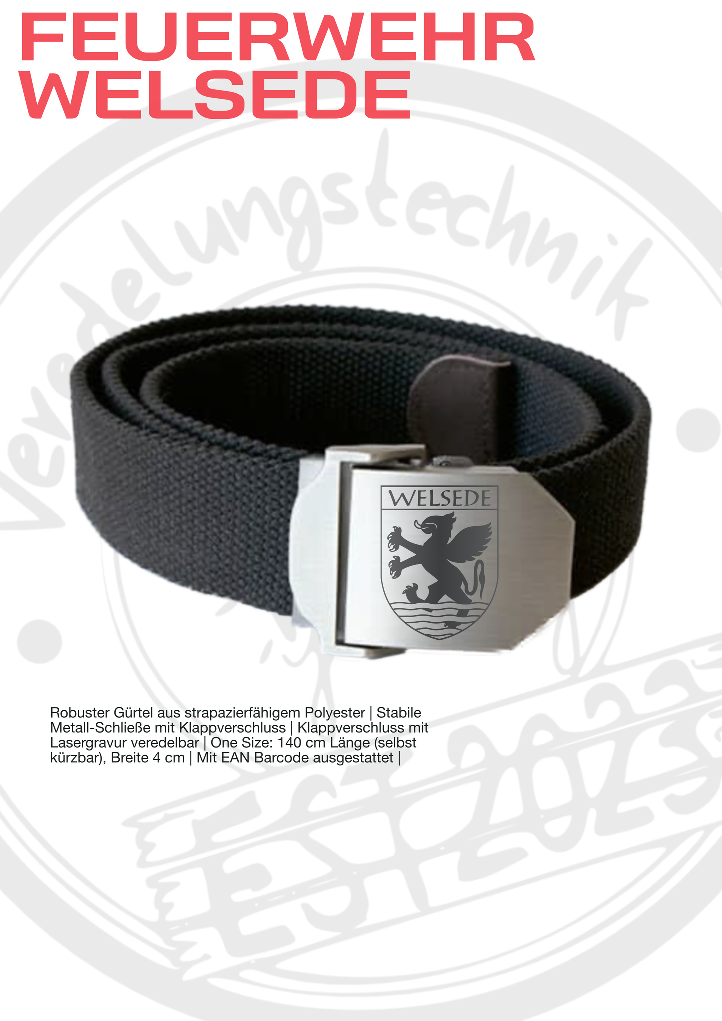 Gürtel der Feuerwehr Welsede