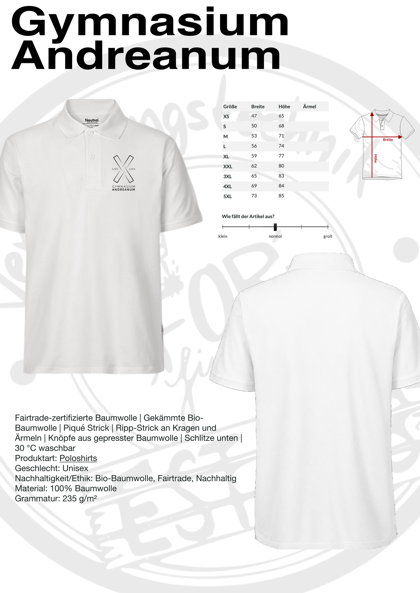 Poloshirt Gymnasium Andreanum