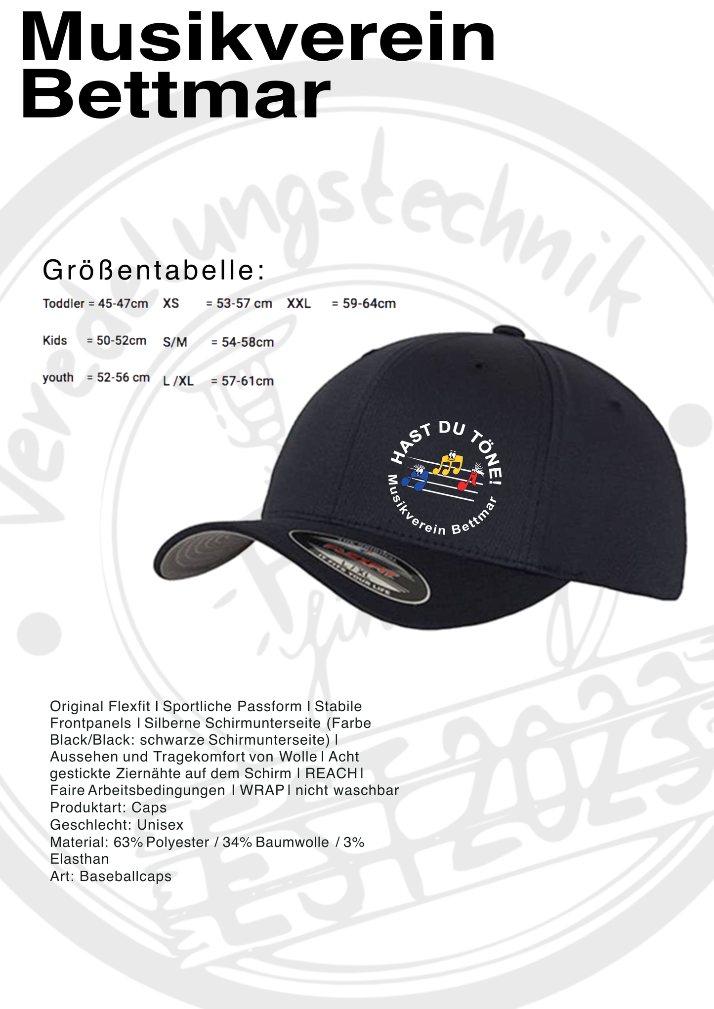 FlexFit Cap Musikverein Bettmar