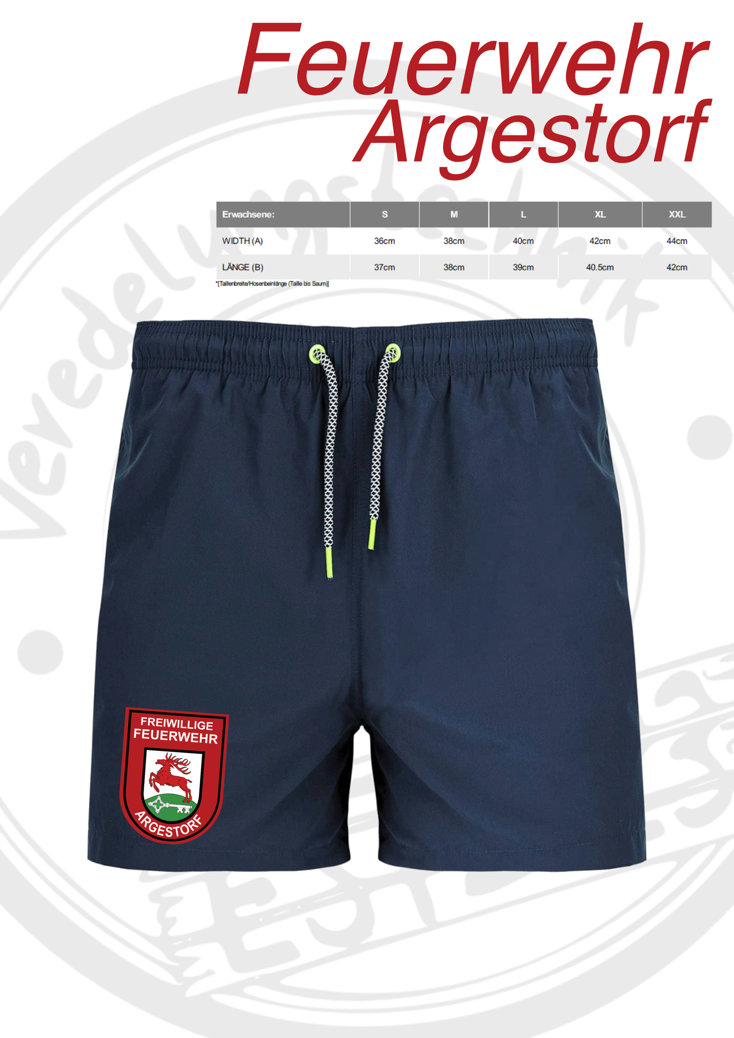 Badeshorts Feuerwehr Argestorf