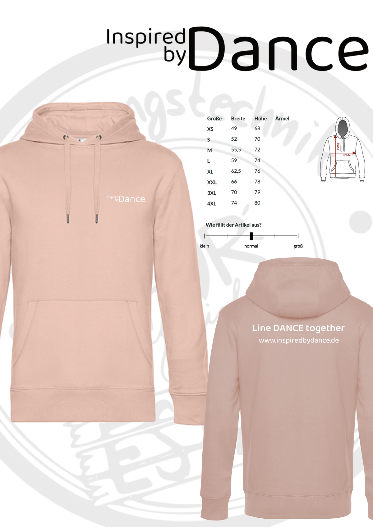 Hoodie Inspired by Dance mit Vereinsdruck