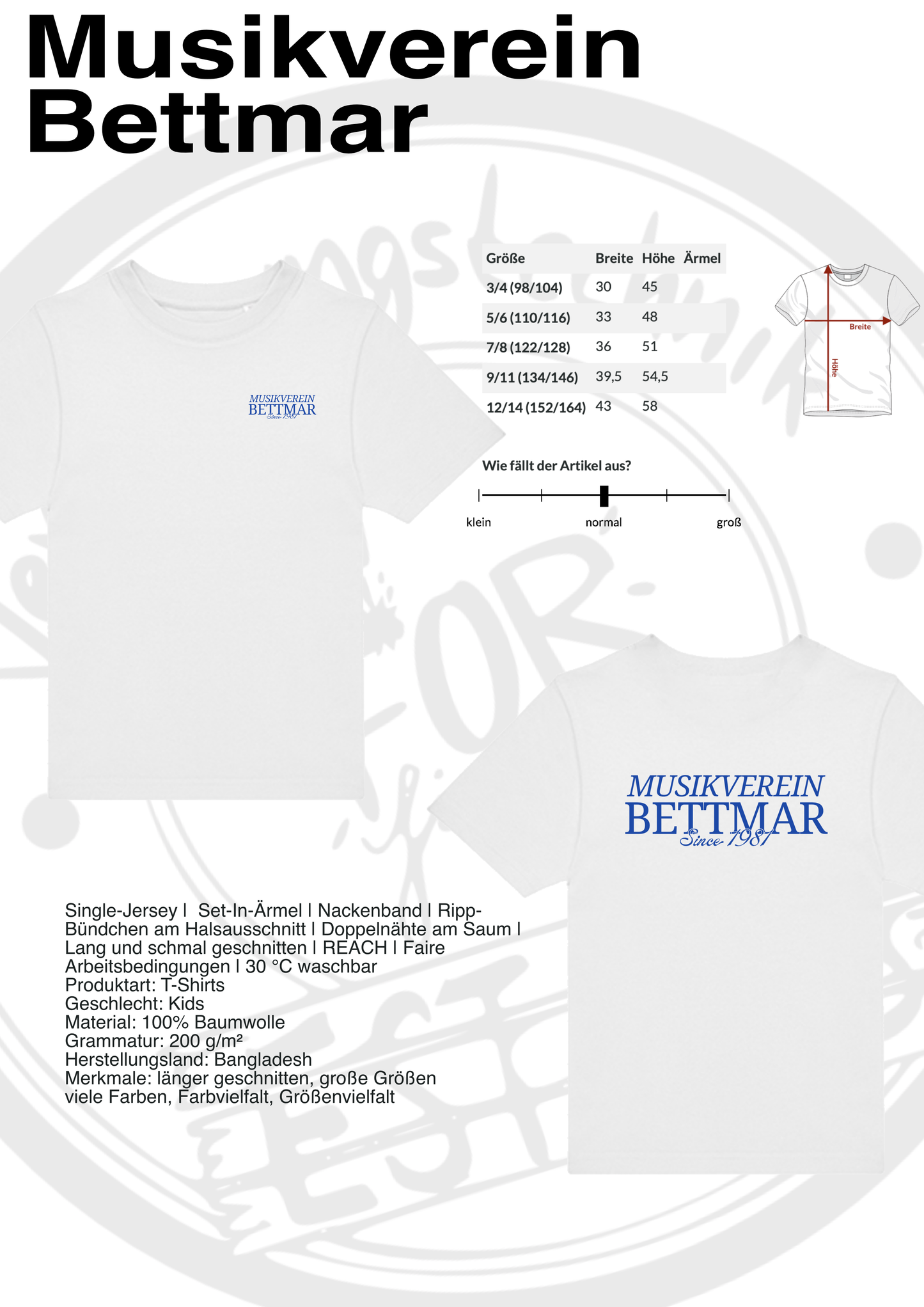 T-Shirt Musikverein Bettmar (Kinder)