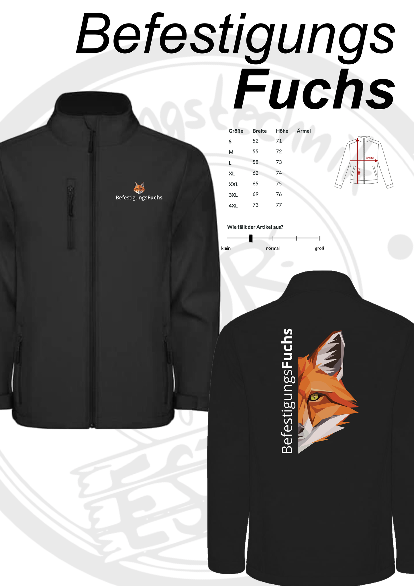 Softshelljacke BefestigungsFuchs