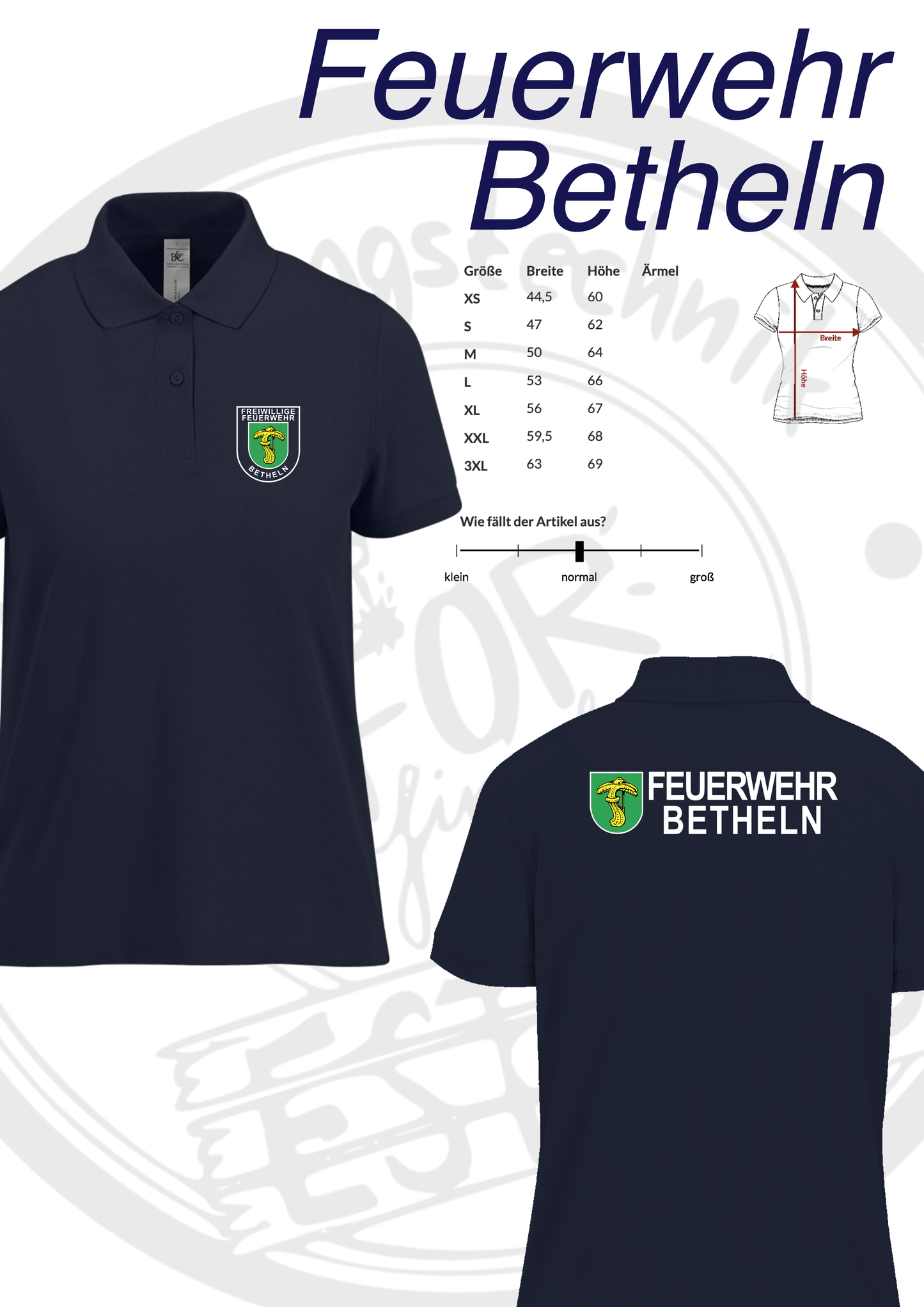 Poloshirt Feuerwehr Betheln