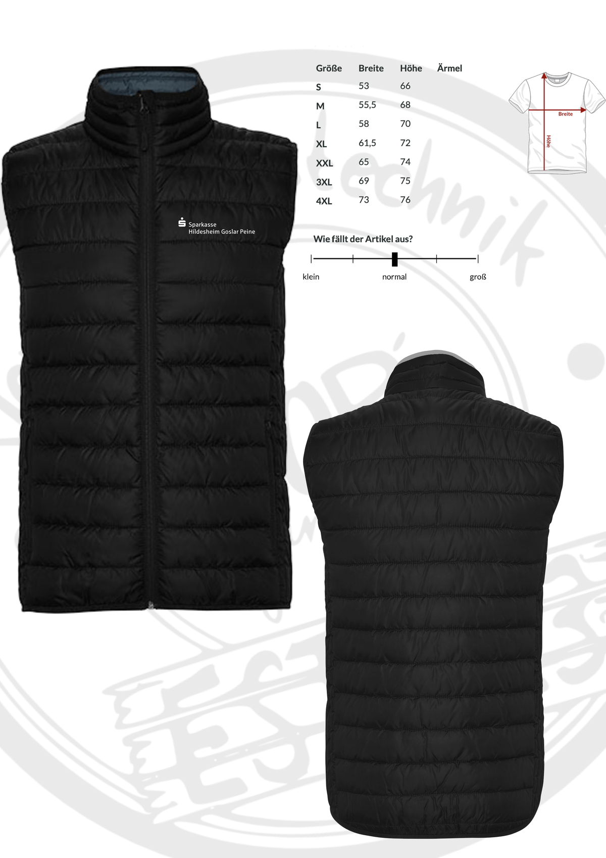 Sparkassen Weste Herren – Pop-up-Sale