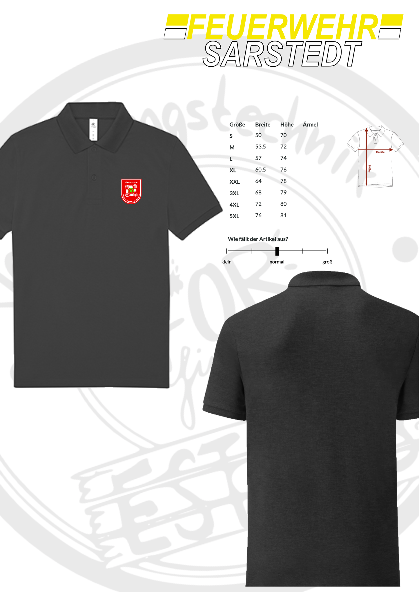 Poloshirt Feuerwehr Sarstedt Förderverein