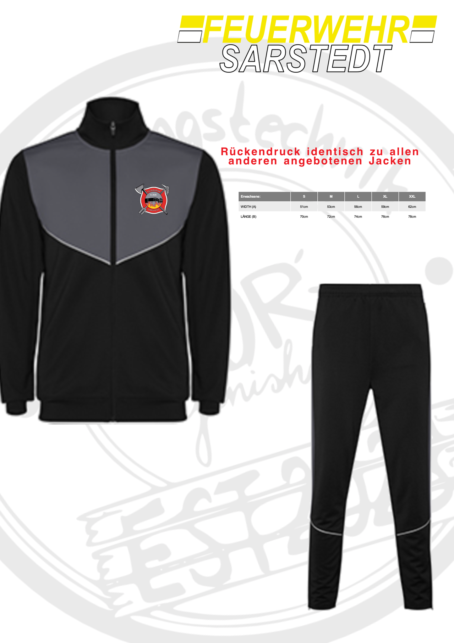 Trainingsanzug Feuerwehr Sarstedt