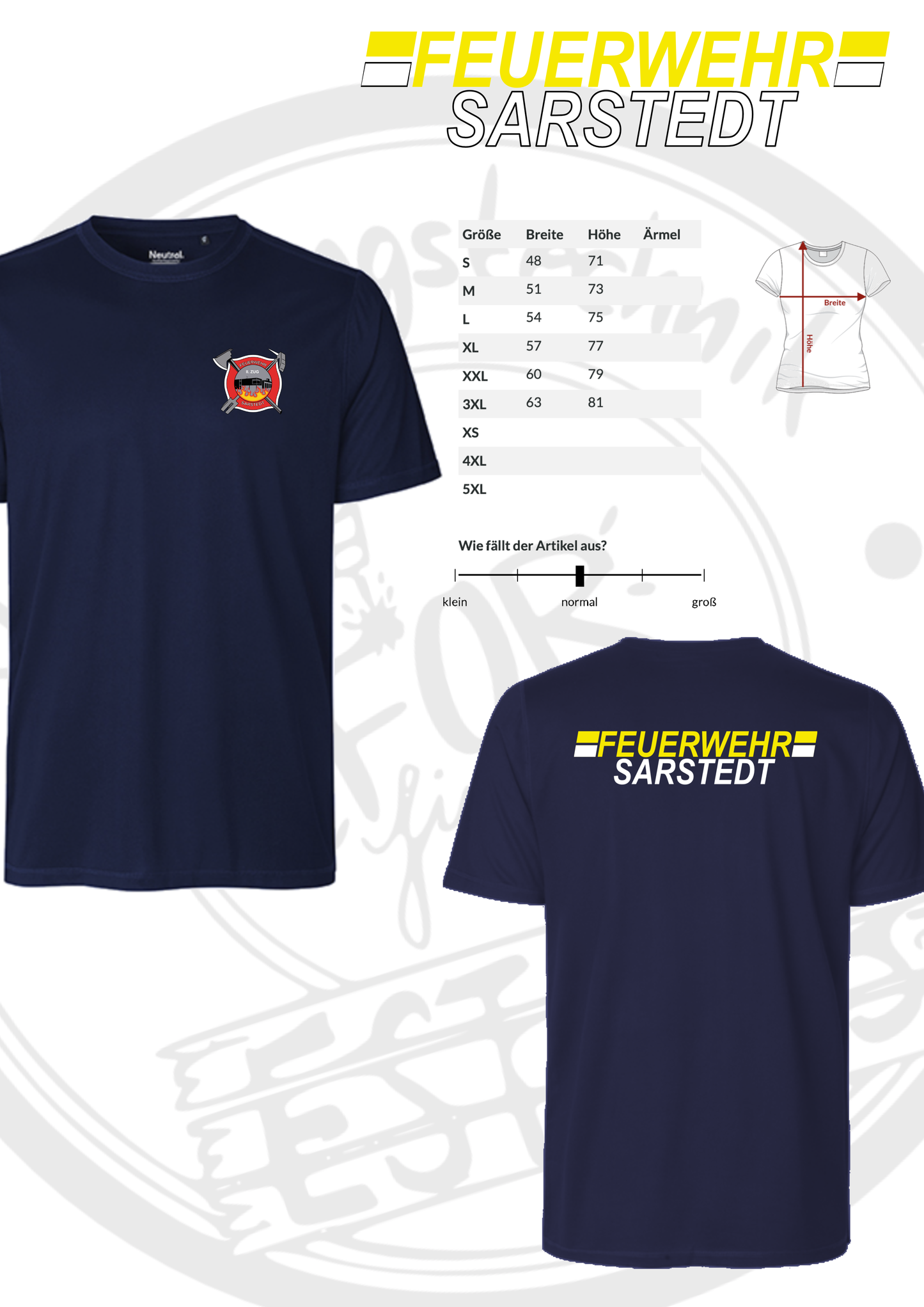 Funktionshirt Feuerwehr Sarstedt