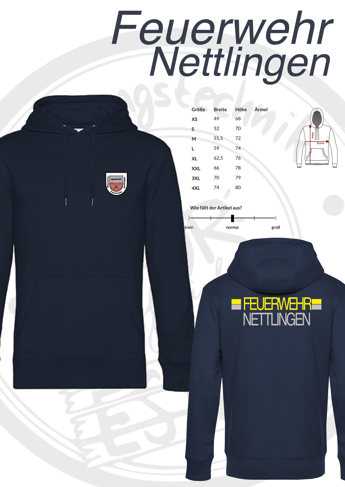 Hoodie Feuerwehr Nettlingen
