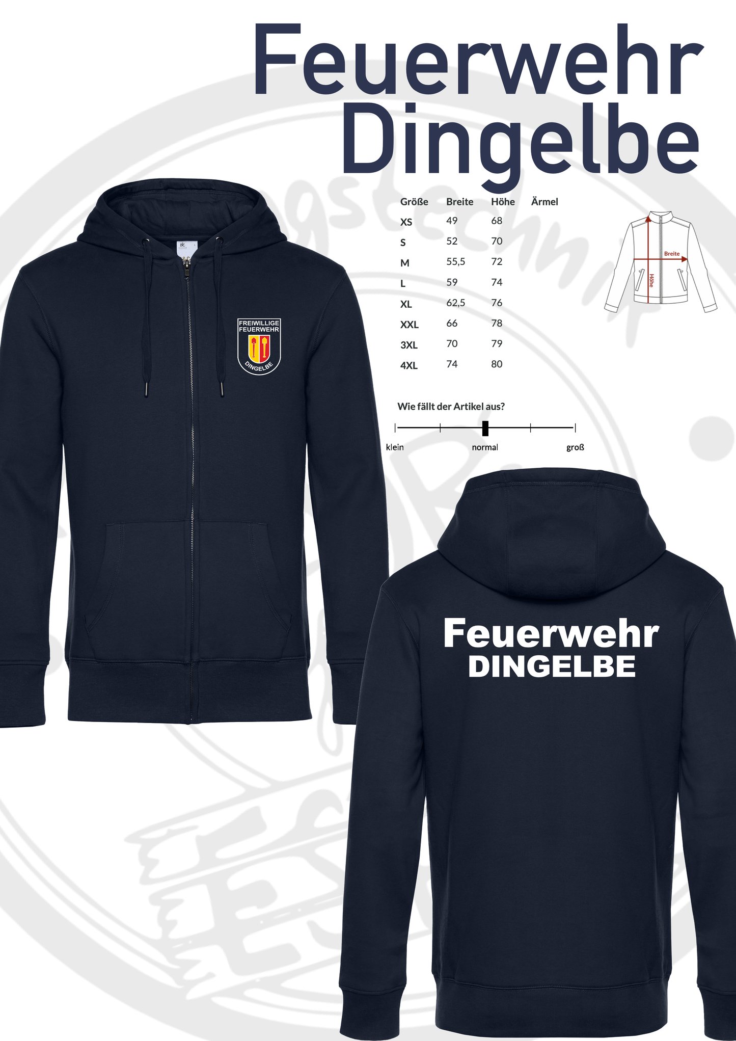 Hoodie Feuerwehr Dingelbe
