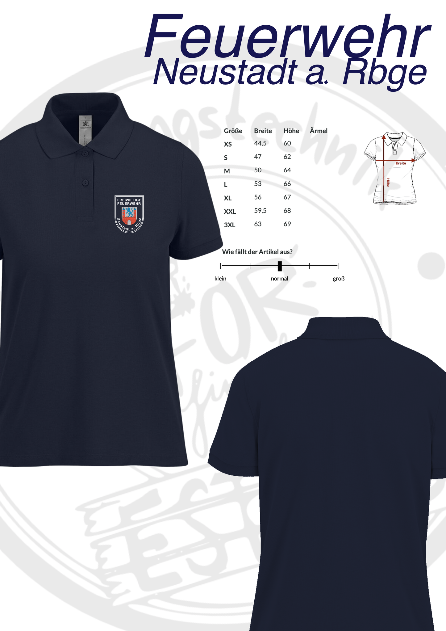 Poloshirt Feuerwehr Neustadt a. Rbge (Damen)