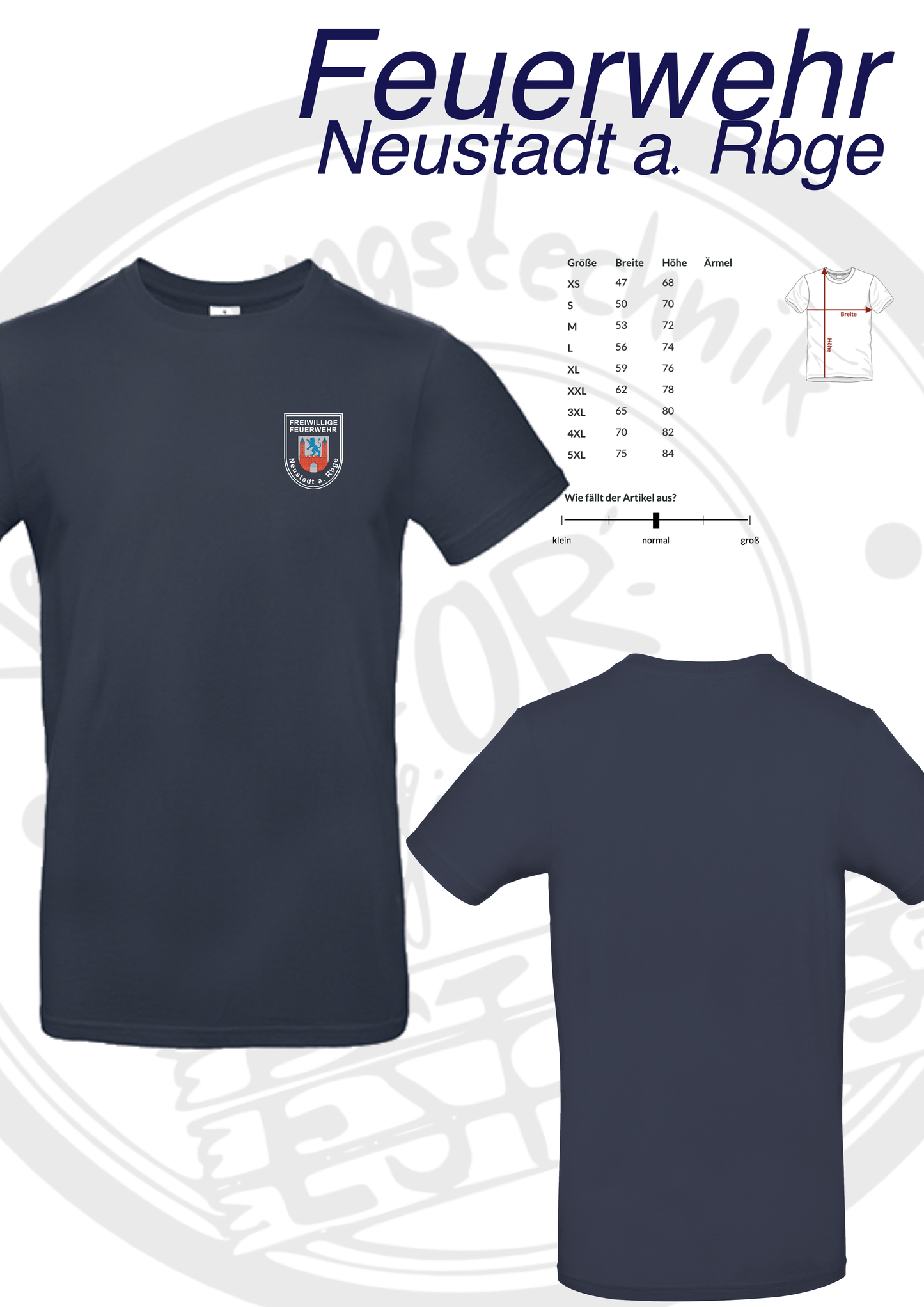 T Shirt Feuerwehr Neustadt a. Rbge