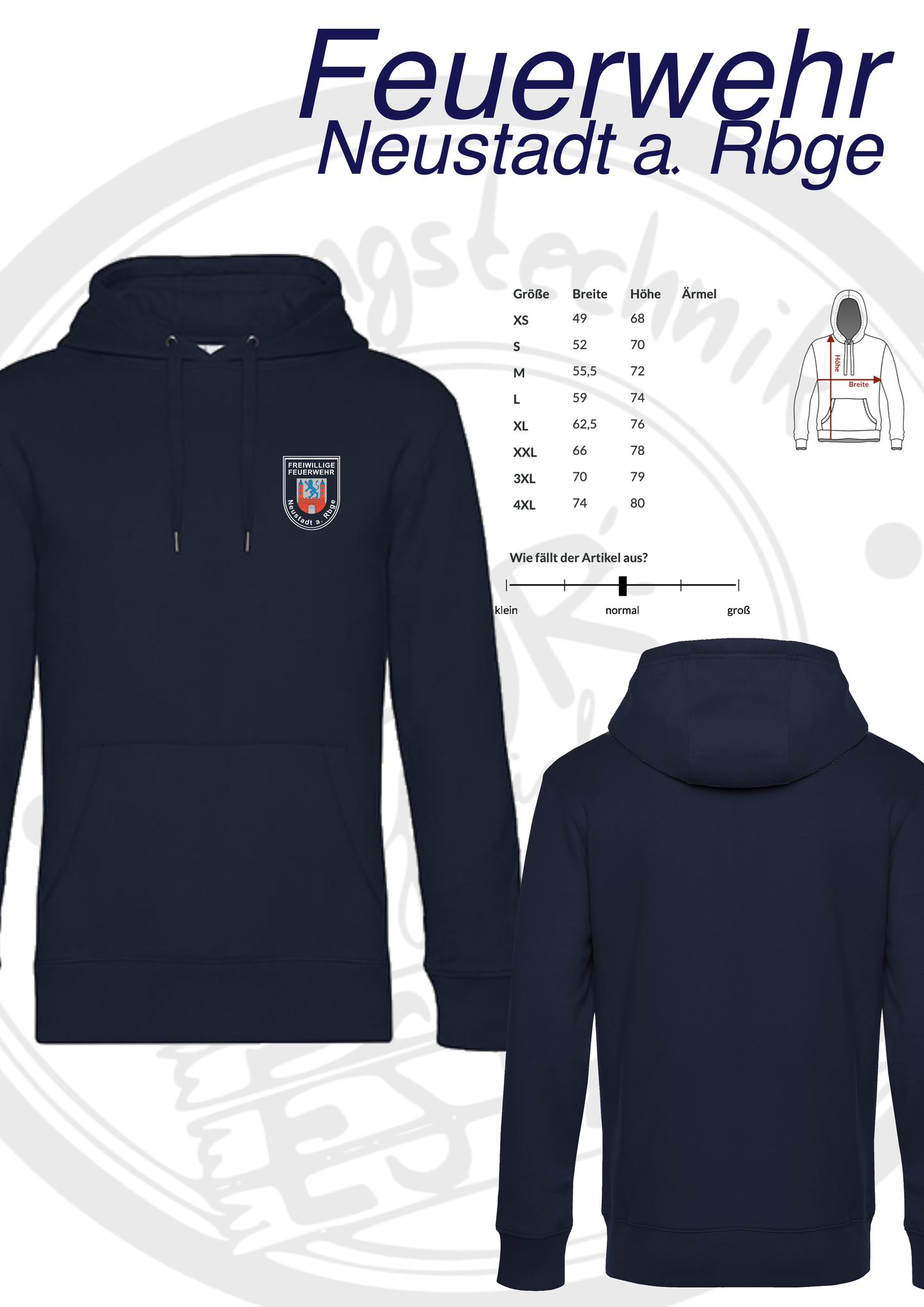 Hoodie Feuerwehr Neustadt a. Rbge