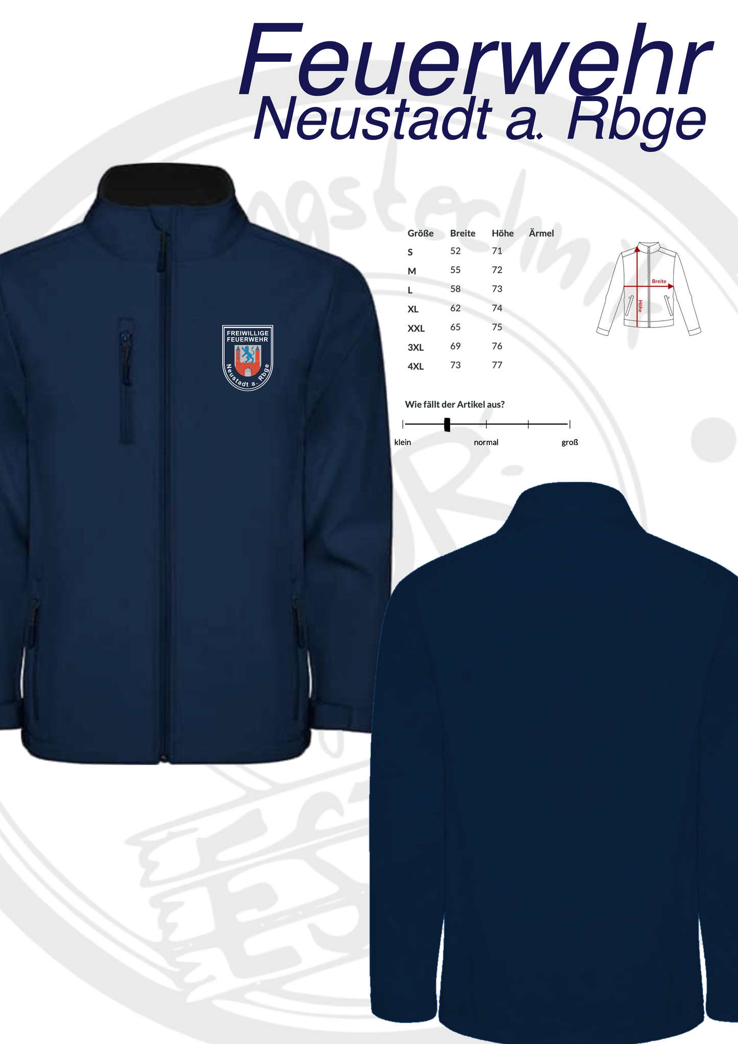 Softshelljacke Feuerwehr Neustadt a. Rbge