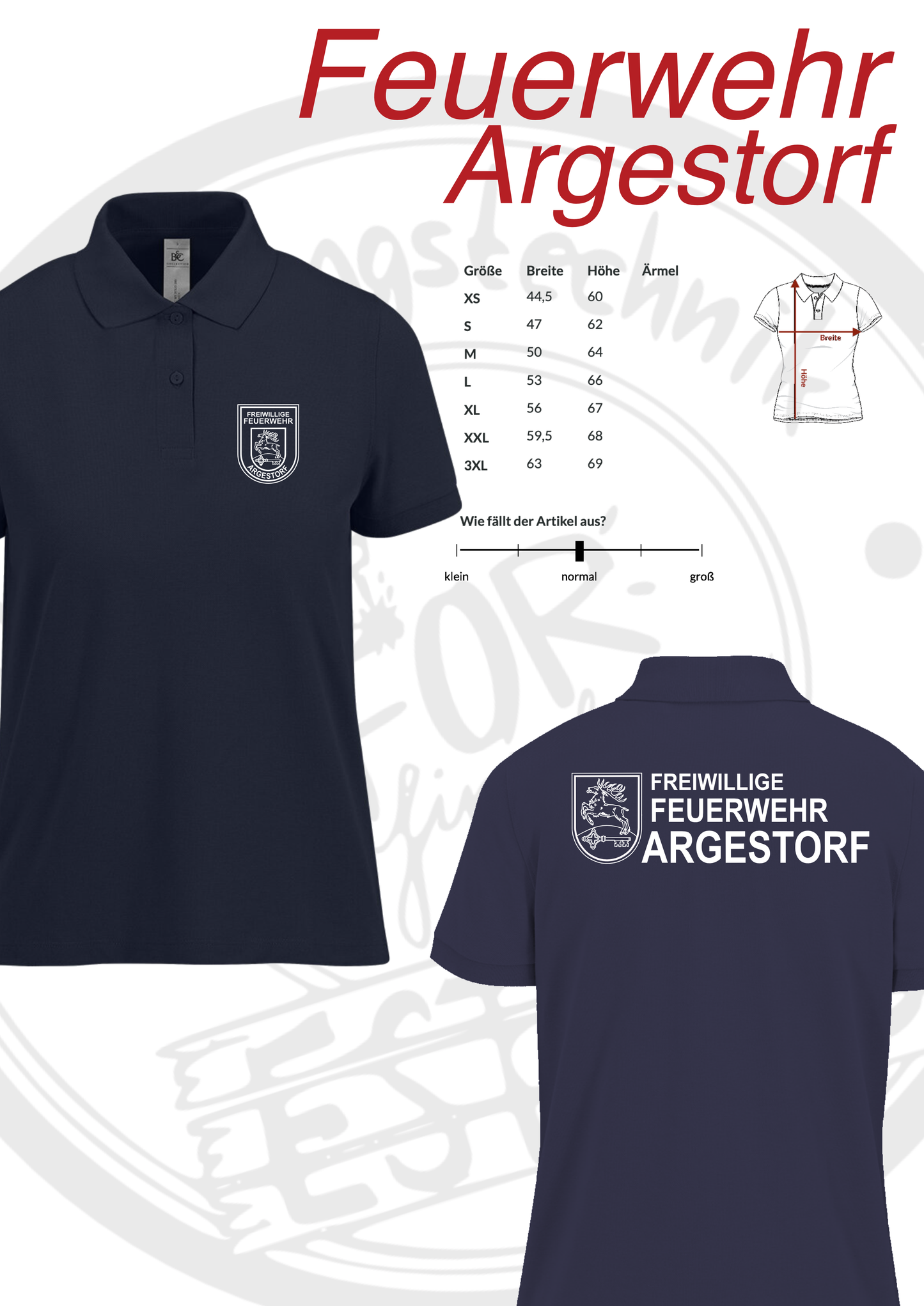 Poloshirt Feuerwehr Argestorf (Damen)