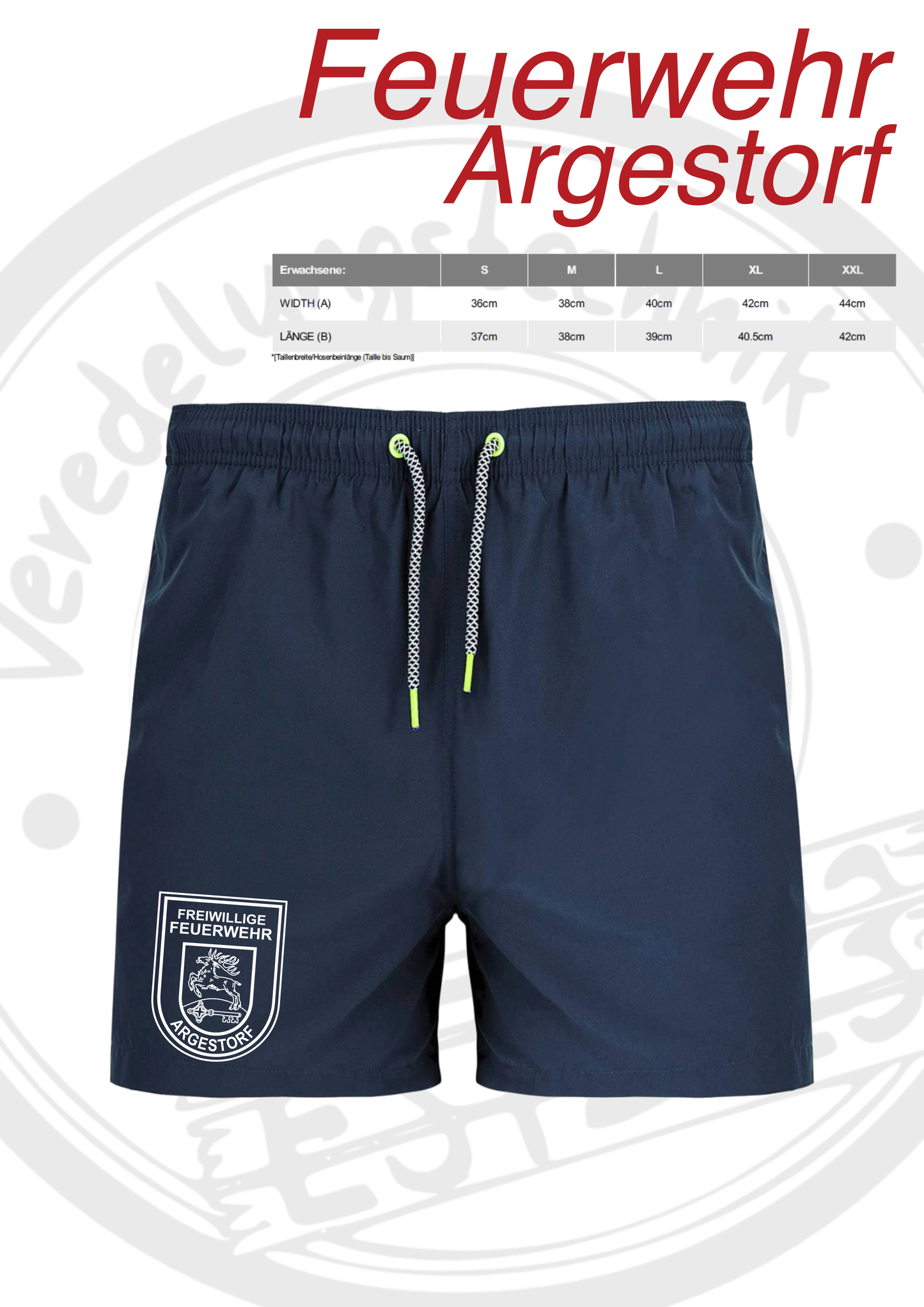 Badeshorts Feuerwehr Argestorf