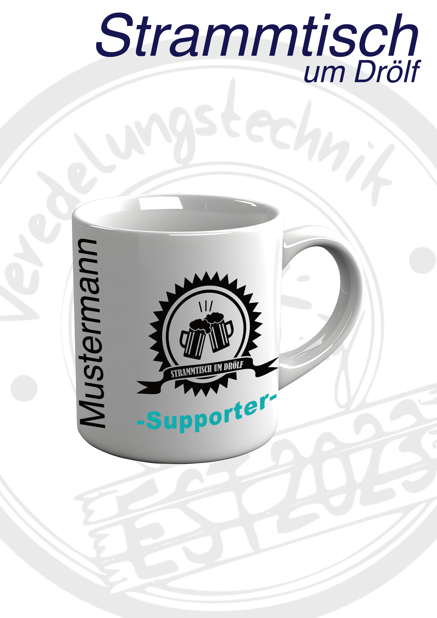 Tasse um Drölf