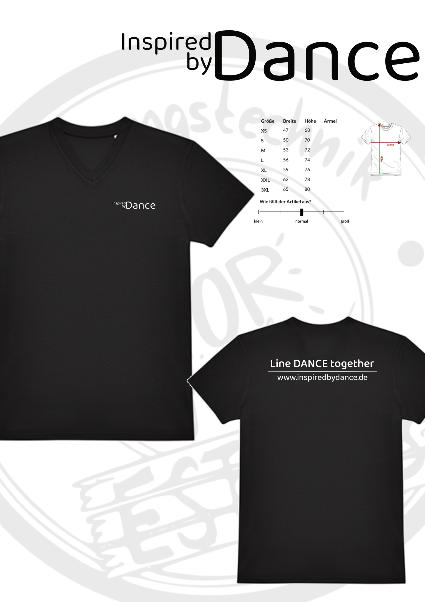 V-Neck T Shirt Inspired by Dance