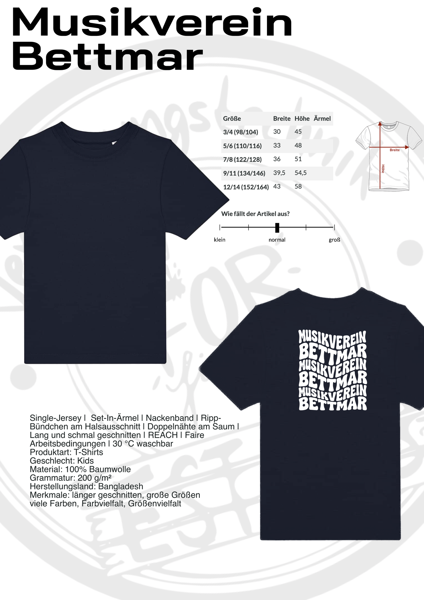 T-Shirt Musikverein Bettmar (Kinder)