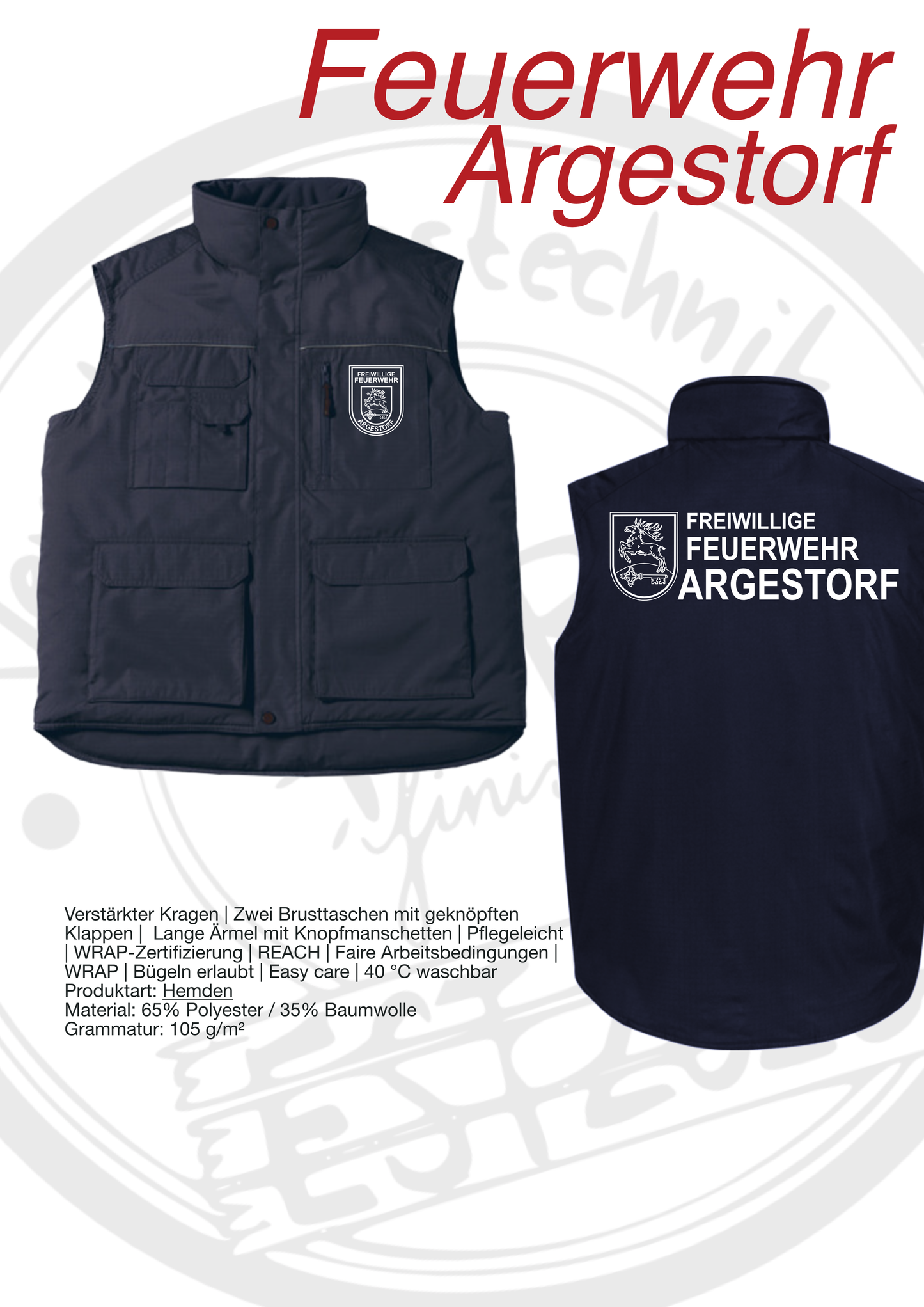 Weste Feuerwehr Argestorf