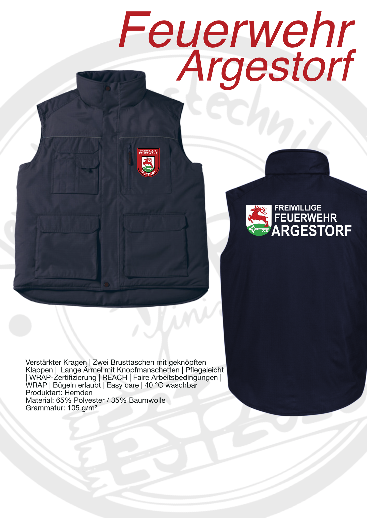 Weste Feuerwehr Argestorf