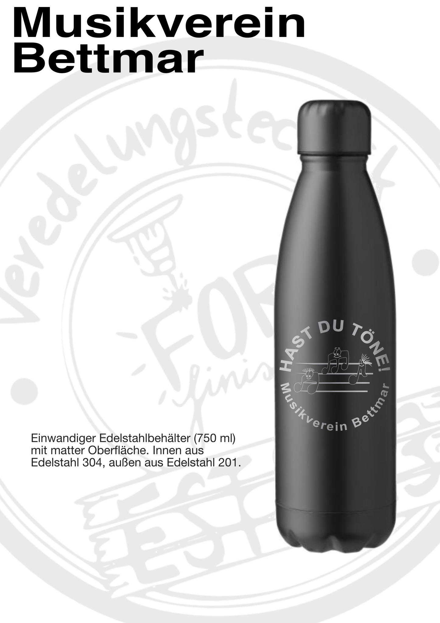 Trinkflasche Musikverein Bettmar