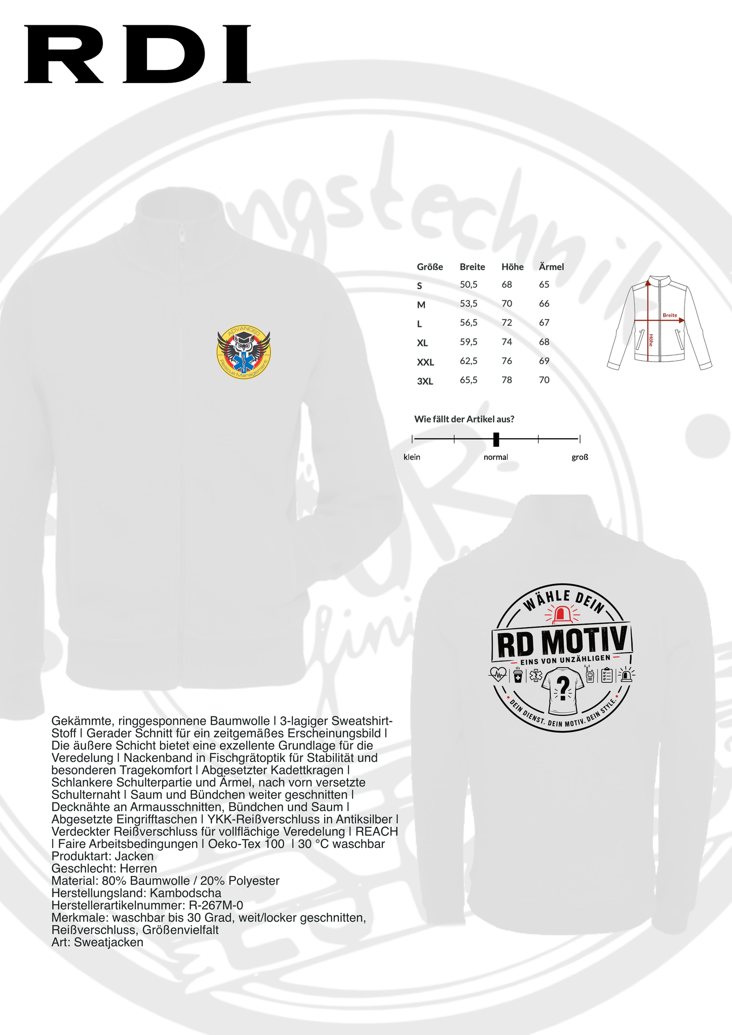 Sweatjacke RDI