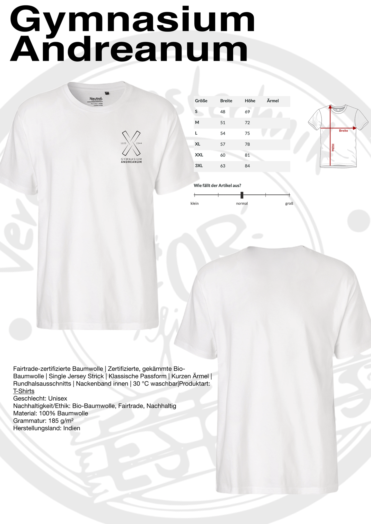 T Shirt Gymnasium Andreanum