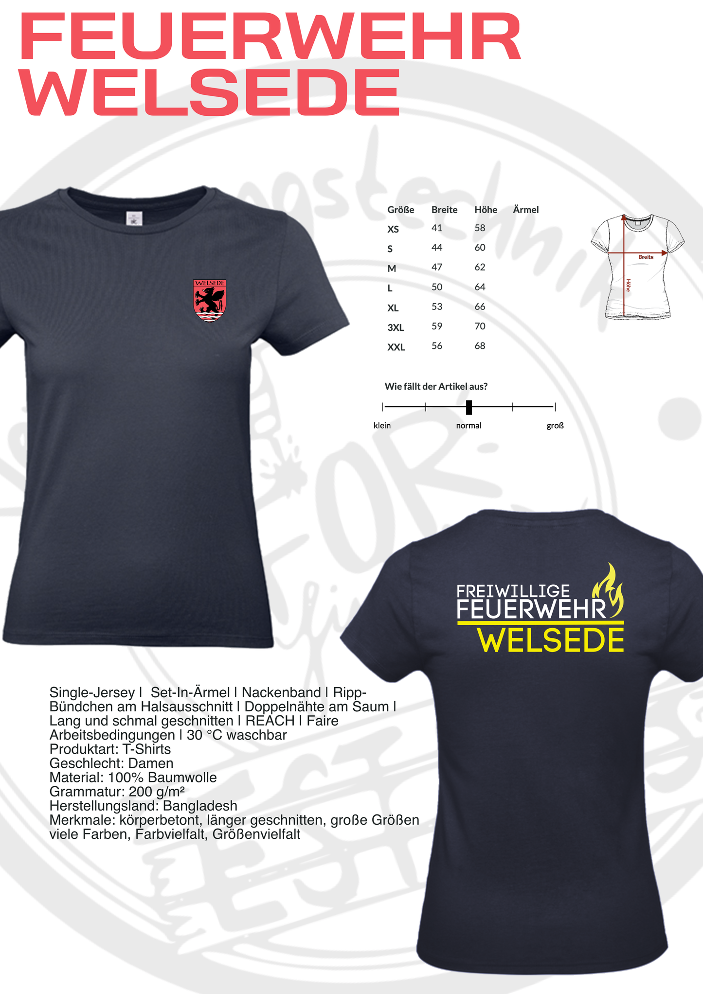 T Shirt Feuerwehr Welsede