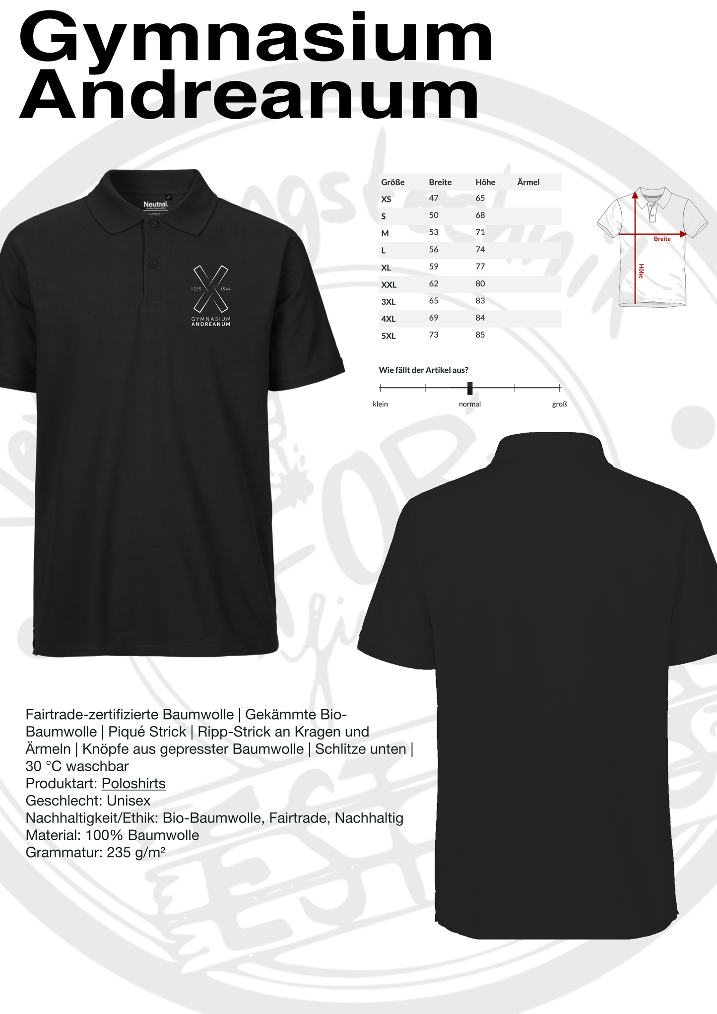 Poloshirt Gymnasium Andreanum
