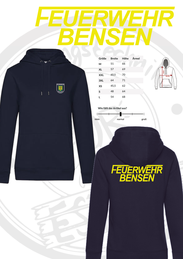 Hoodie Feuerwehr Bensen (Damen)