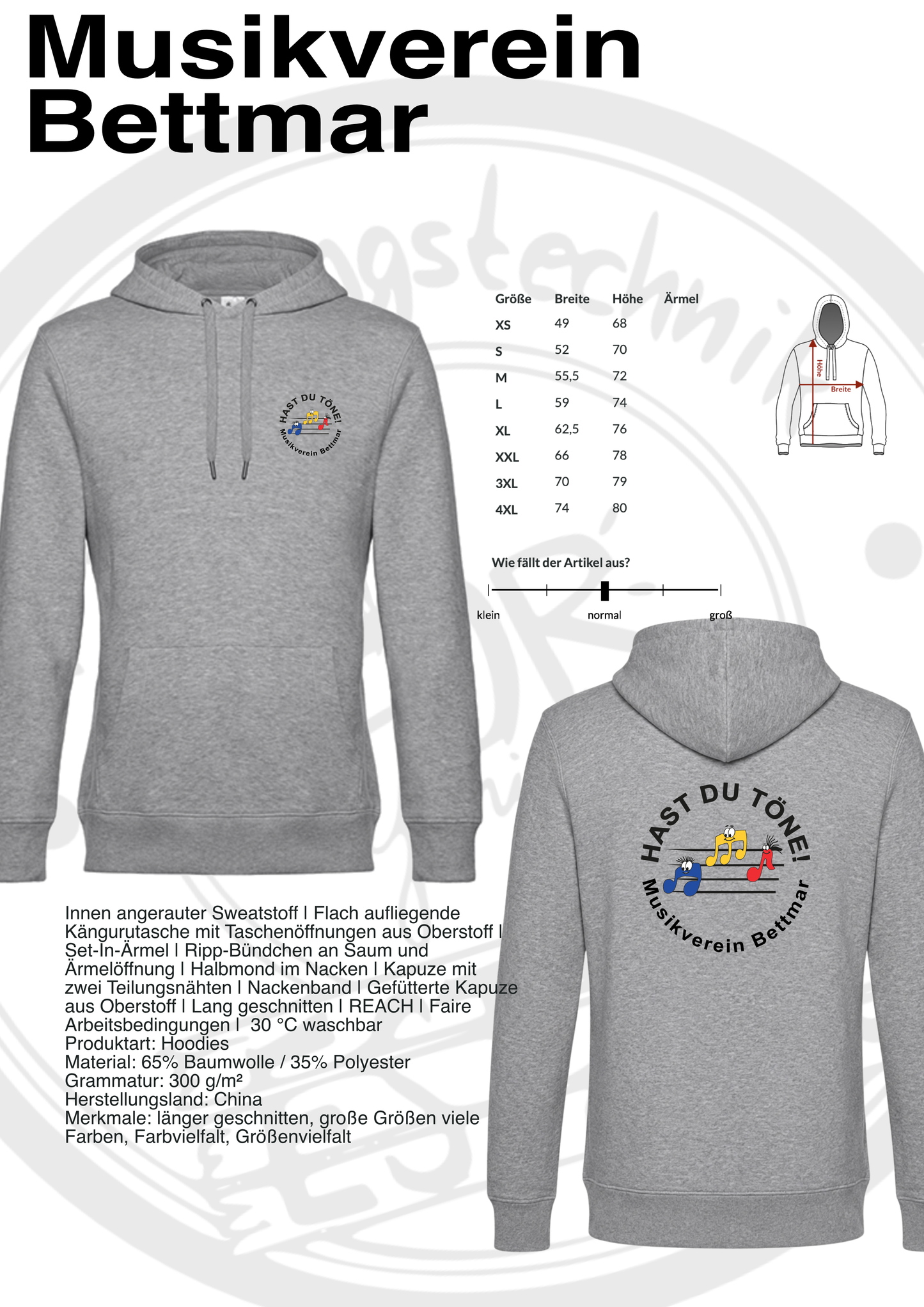 Hoodie Musikverein Bettmar