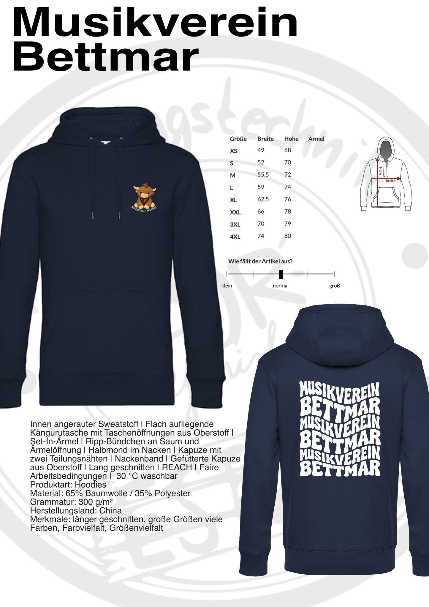 Hoodie Musikverein Bettmar