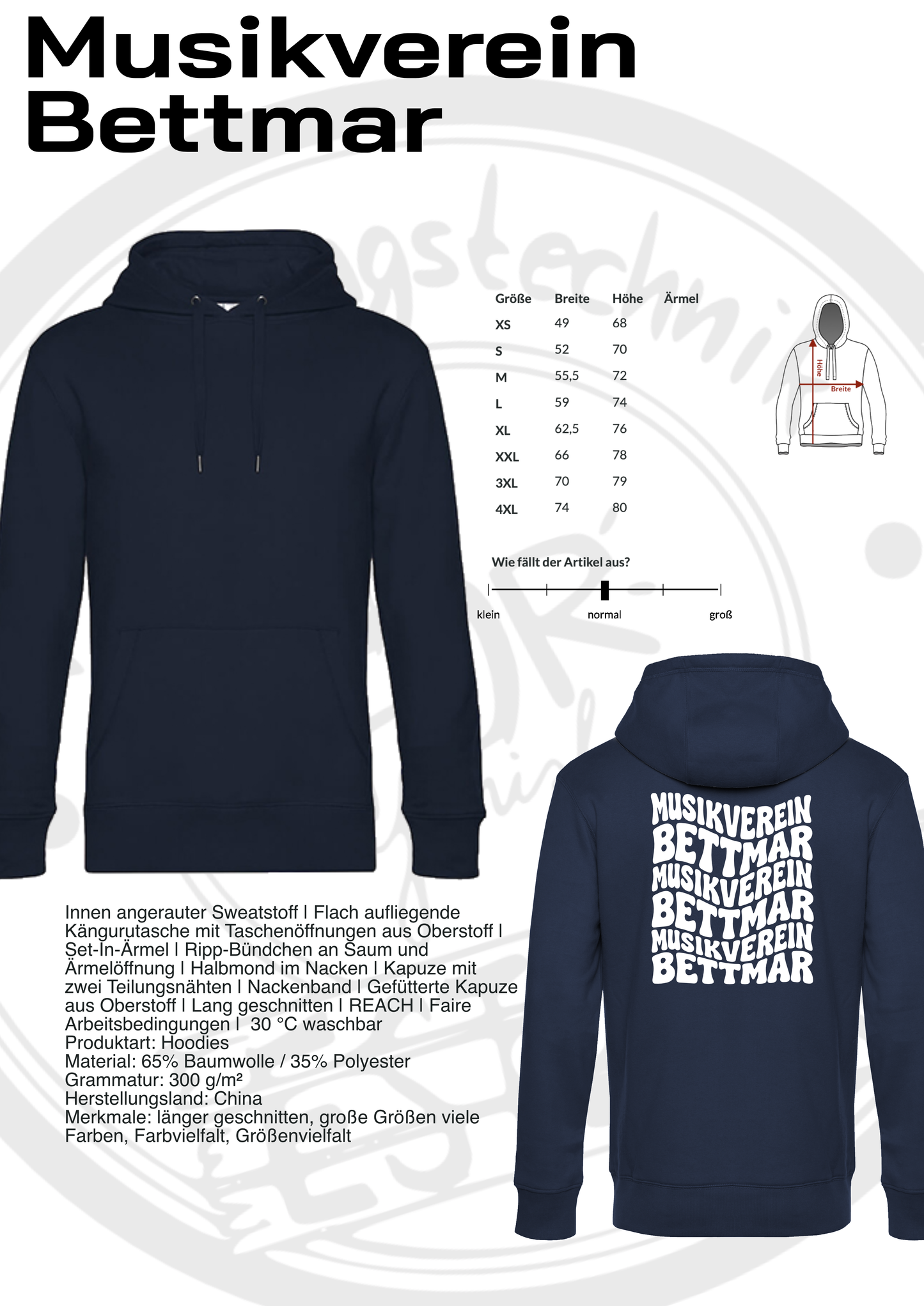 Hoodie Musikverein Bettmar