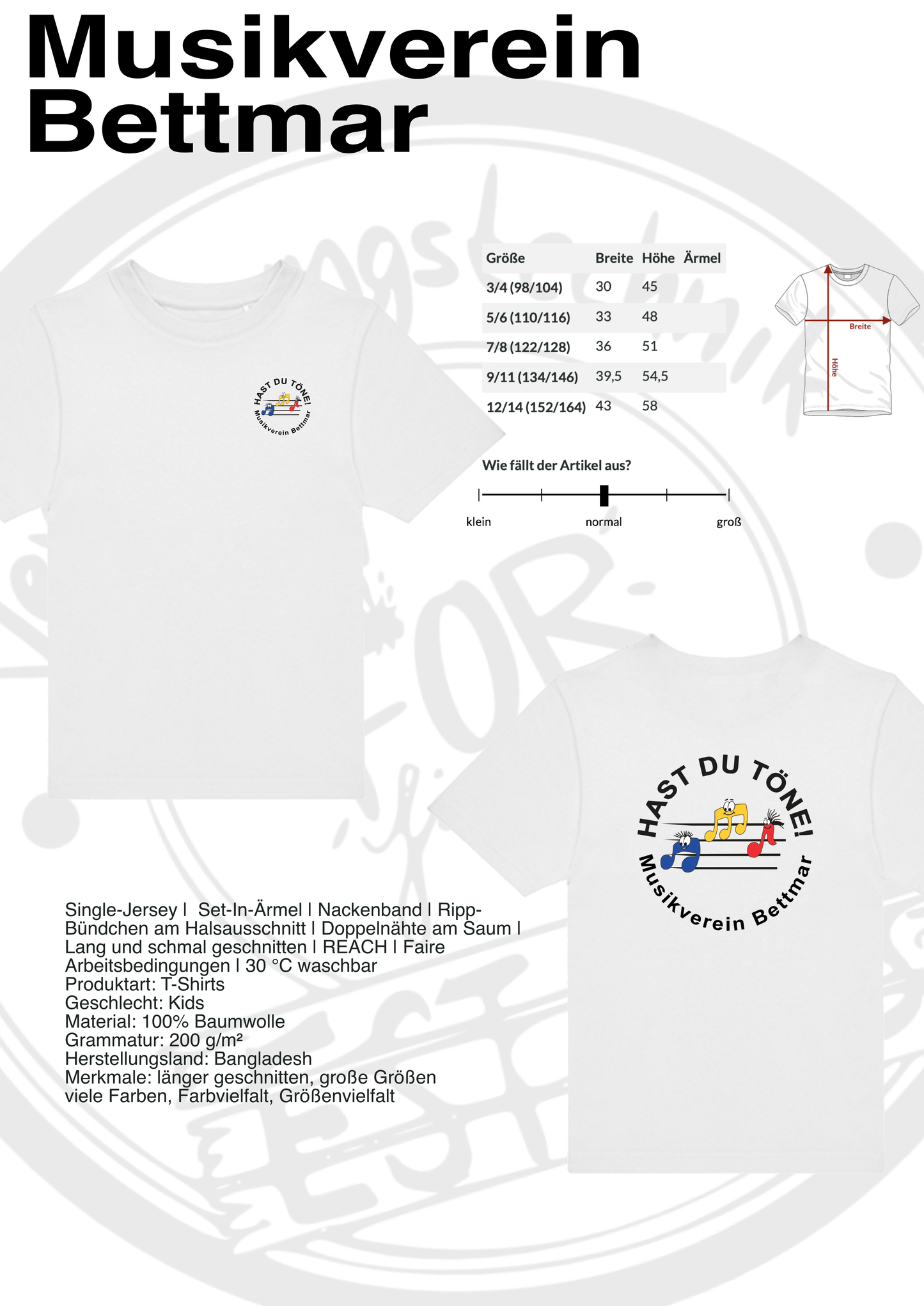 T-Shirt Musikverein Bettmar (Kinder)