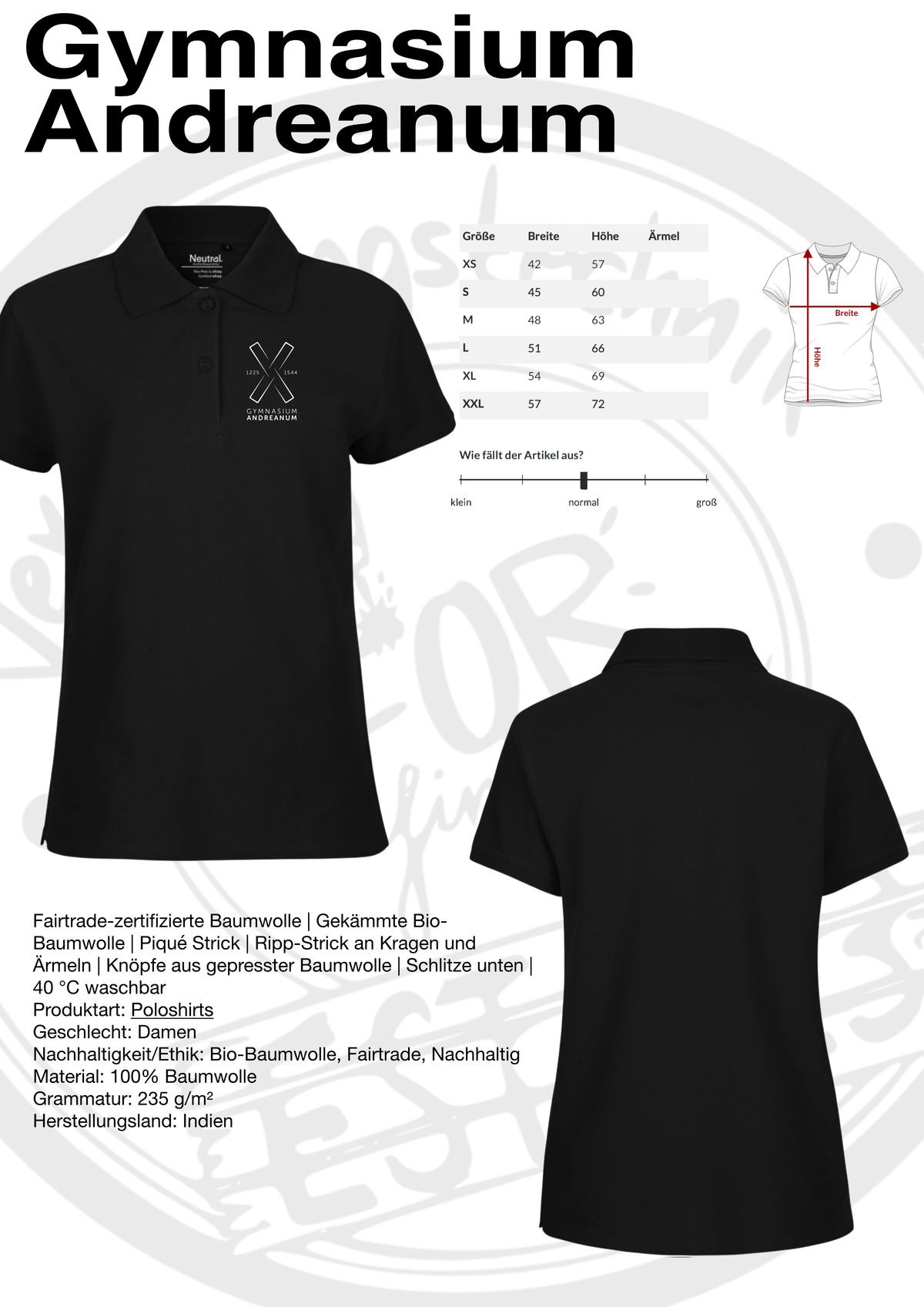 Poloshirt Gymnasium Andreanum