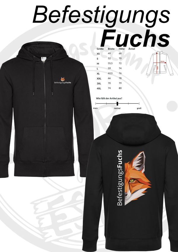ZipHoodie BefestigungsFuchs