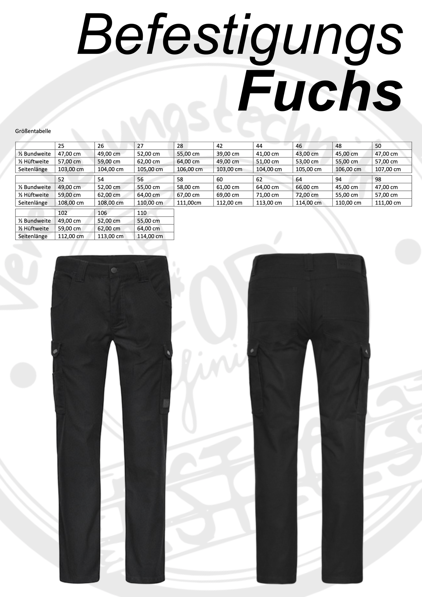 Workwear Hose lang BefestigungsFuchs