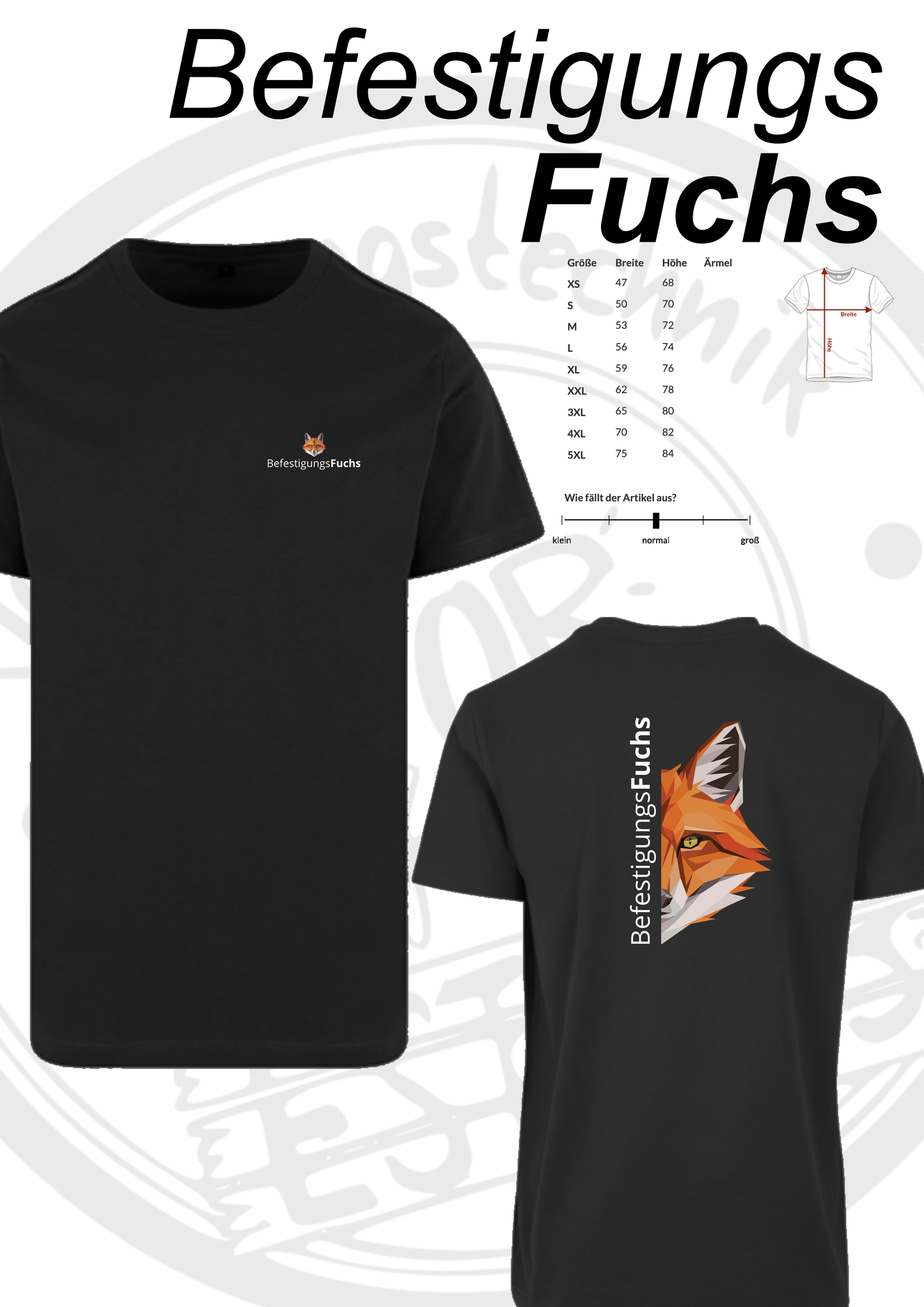 T Shirt BefestigungsFuchs