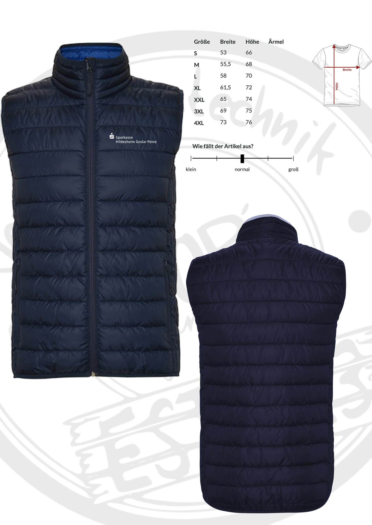 Sparkassen Weste Herren