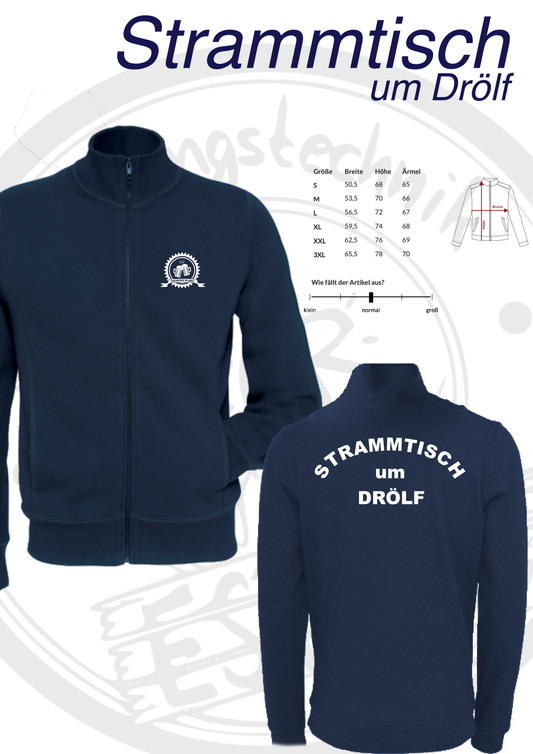 Sweatjacke um Drölf