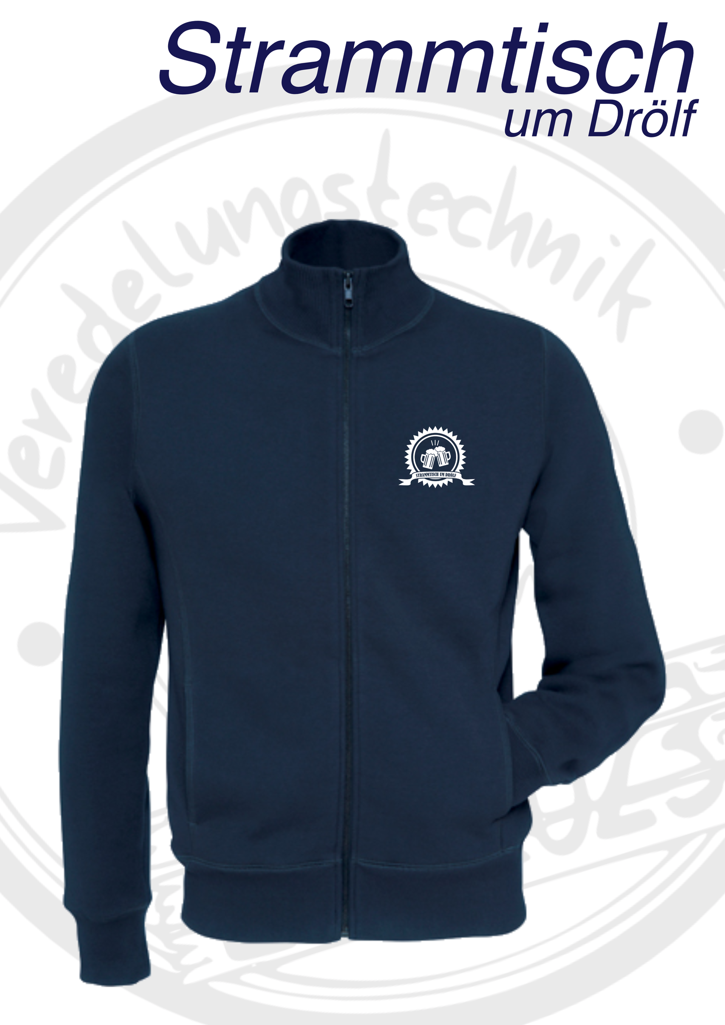 Sweatjacke um Drölf