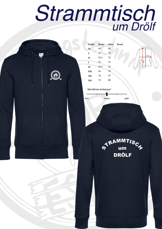 ZipHoodie um Drölf