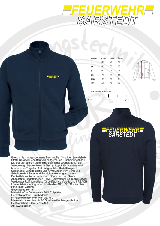 Sweatjacke Feuerwehr Sarstedt