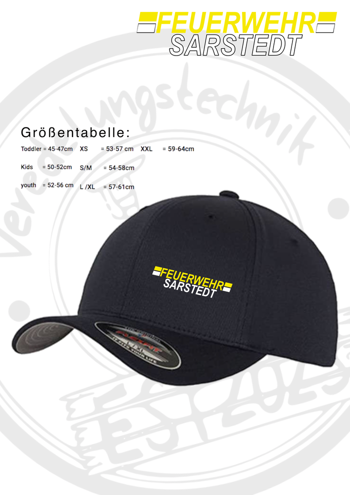 FlexFit Cap der Feuerwehr Sarstedt mit gesticktem Wappen