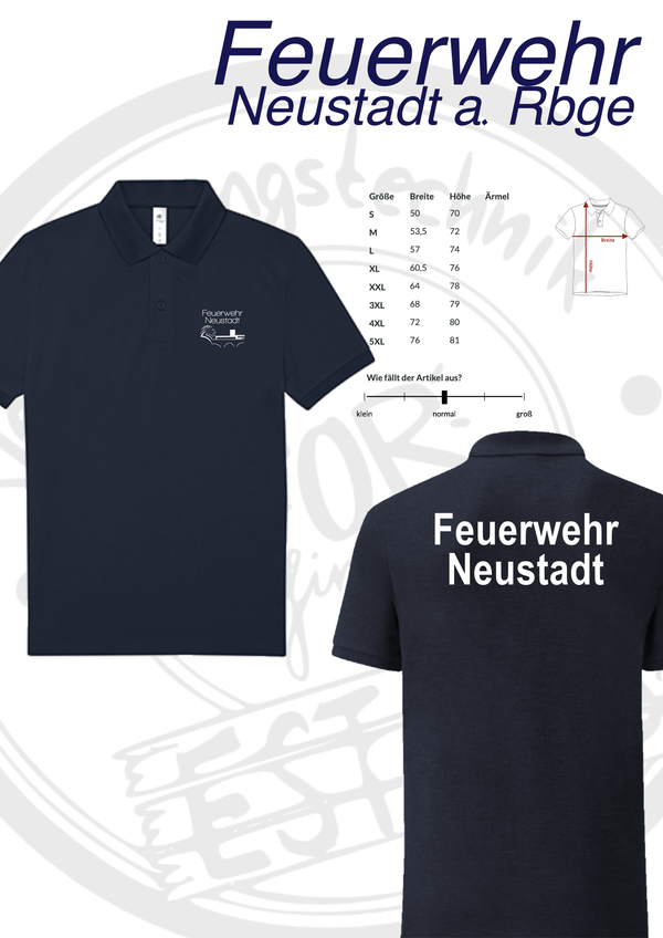 Poloshirt Ortsfeuerwehr Neustadt a. Rbge