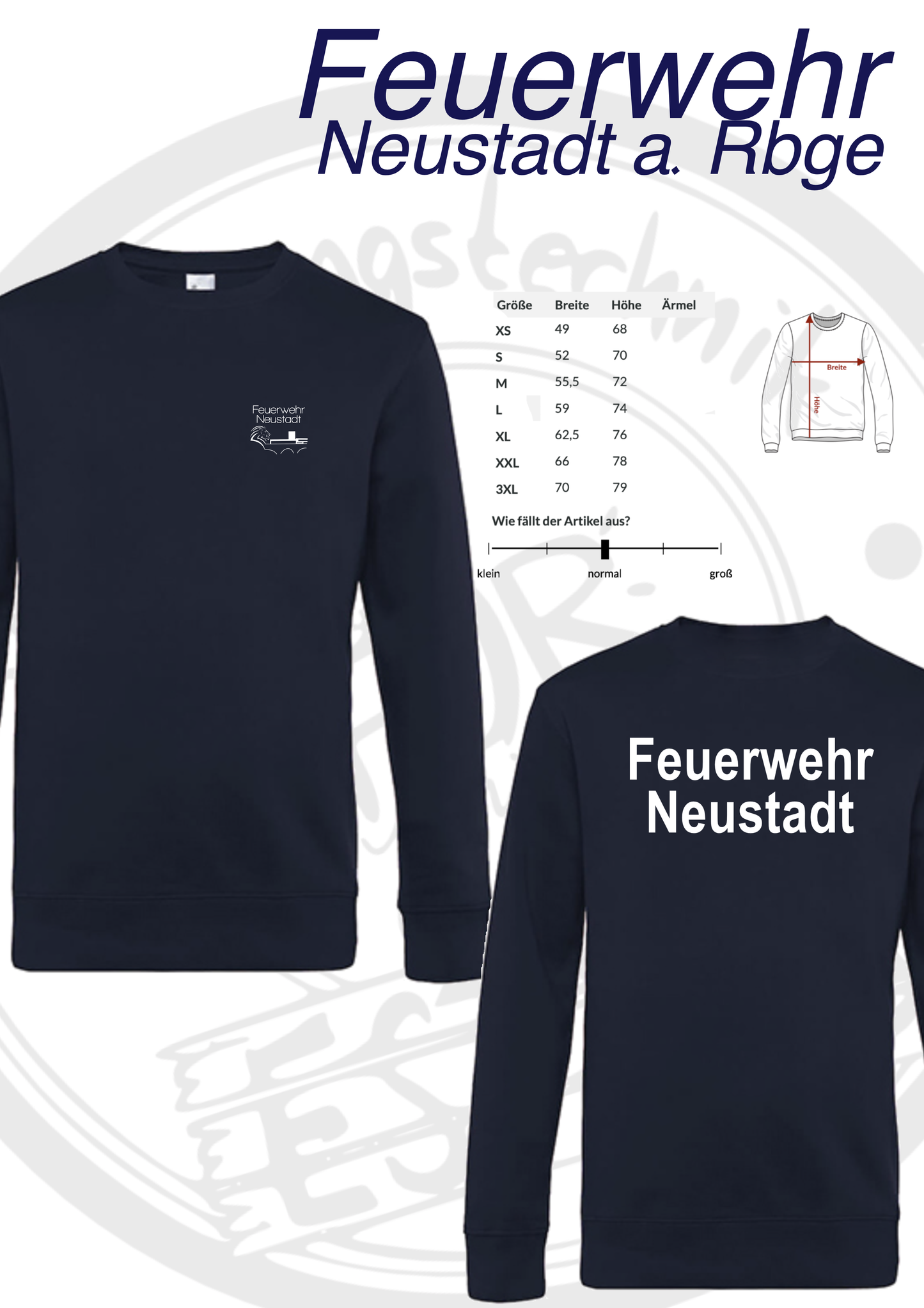Sweatshirt Ortsfeuerwehr Neustadt a. Rbge