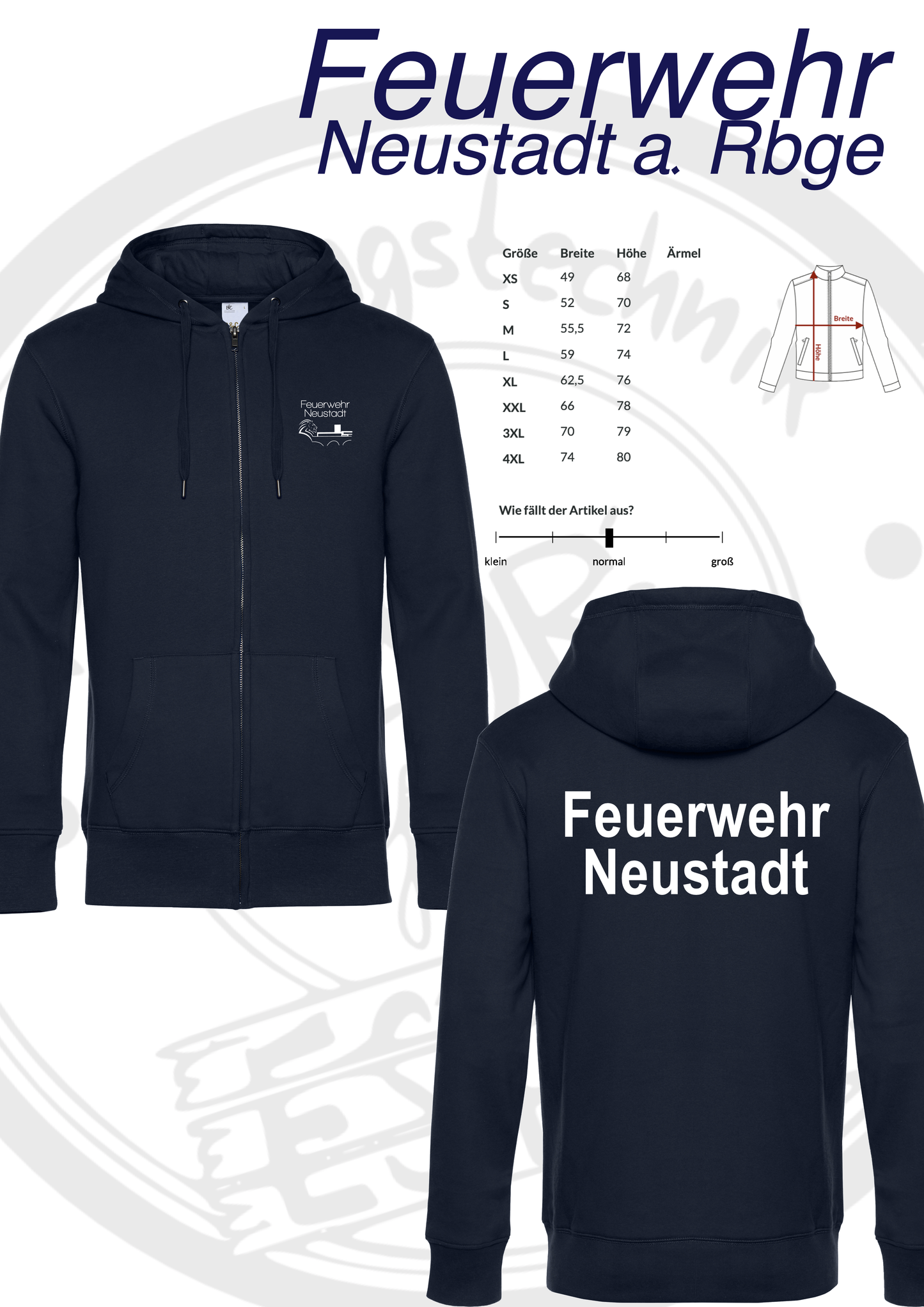 ZipHoodie Ortsfeuerwehr Neustadt a. Rbge